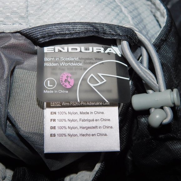 Endura Cycling FS260-Pro Womens L Gray Adrenaline Race Gilet Vest Waterproof - Picture 5 of 12